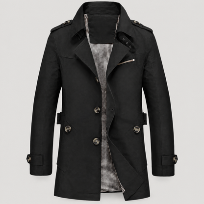 ZIP CHEST TAILORED COAT