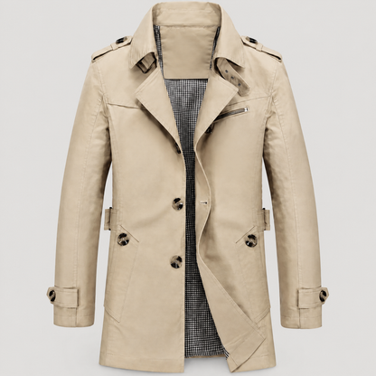 ZIP CHEST TAILORED COAT