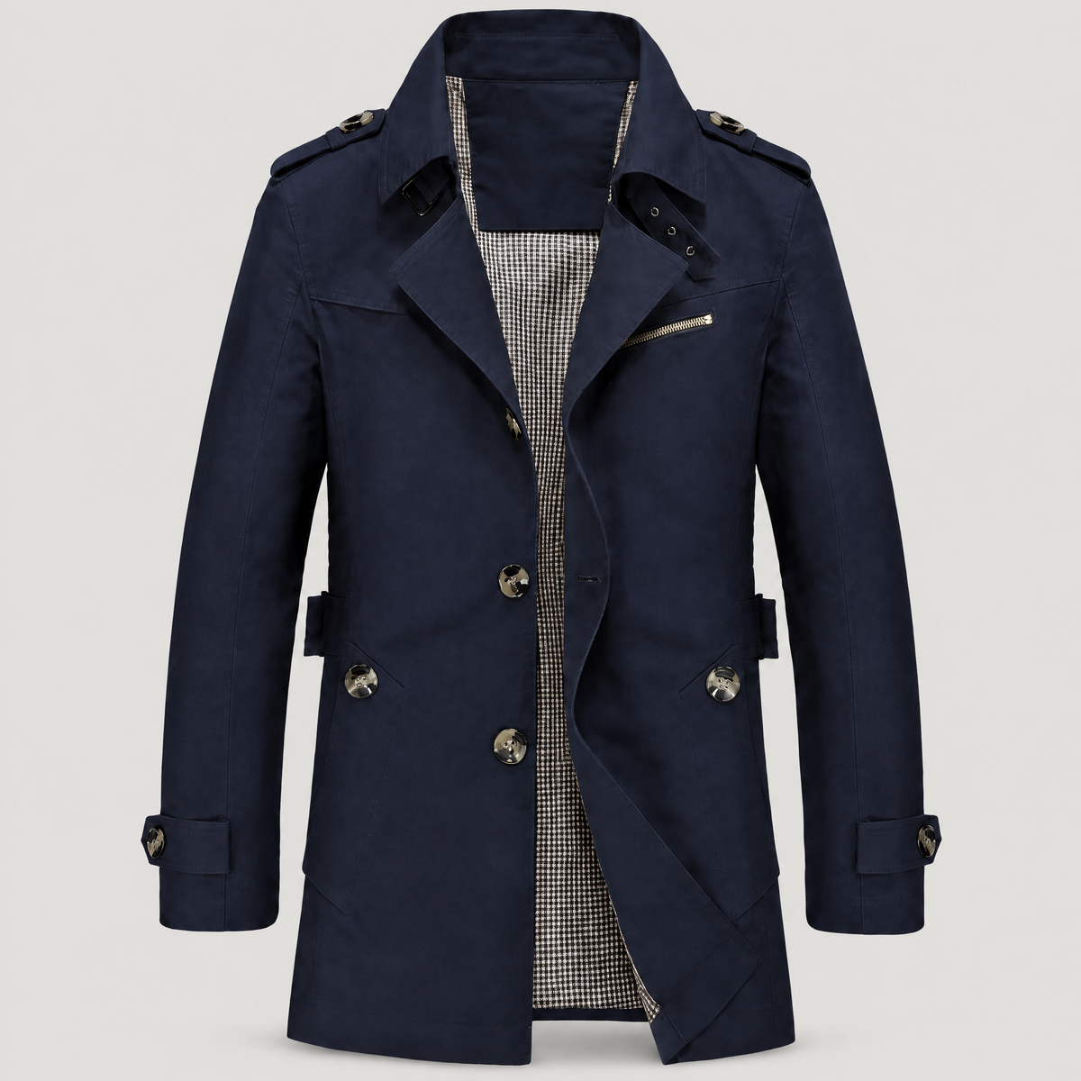 ZIP CHEST TAILORED COAT