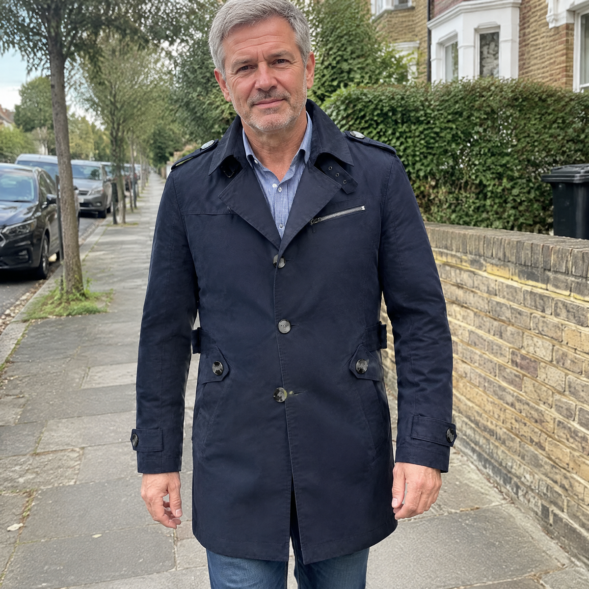 ZIP CHEST TAILORED COAT