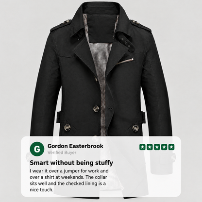 ZIP CHEST TAILORED COAT