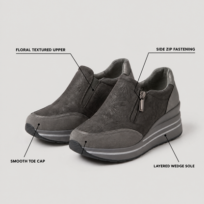 EMBOSSED COMFORT WALKING SHOES
