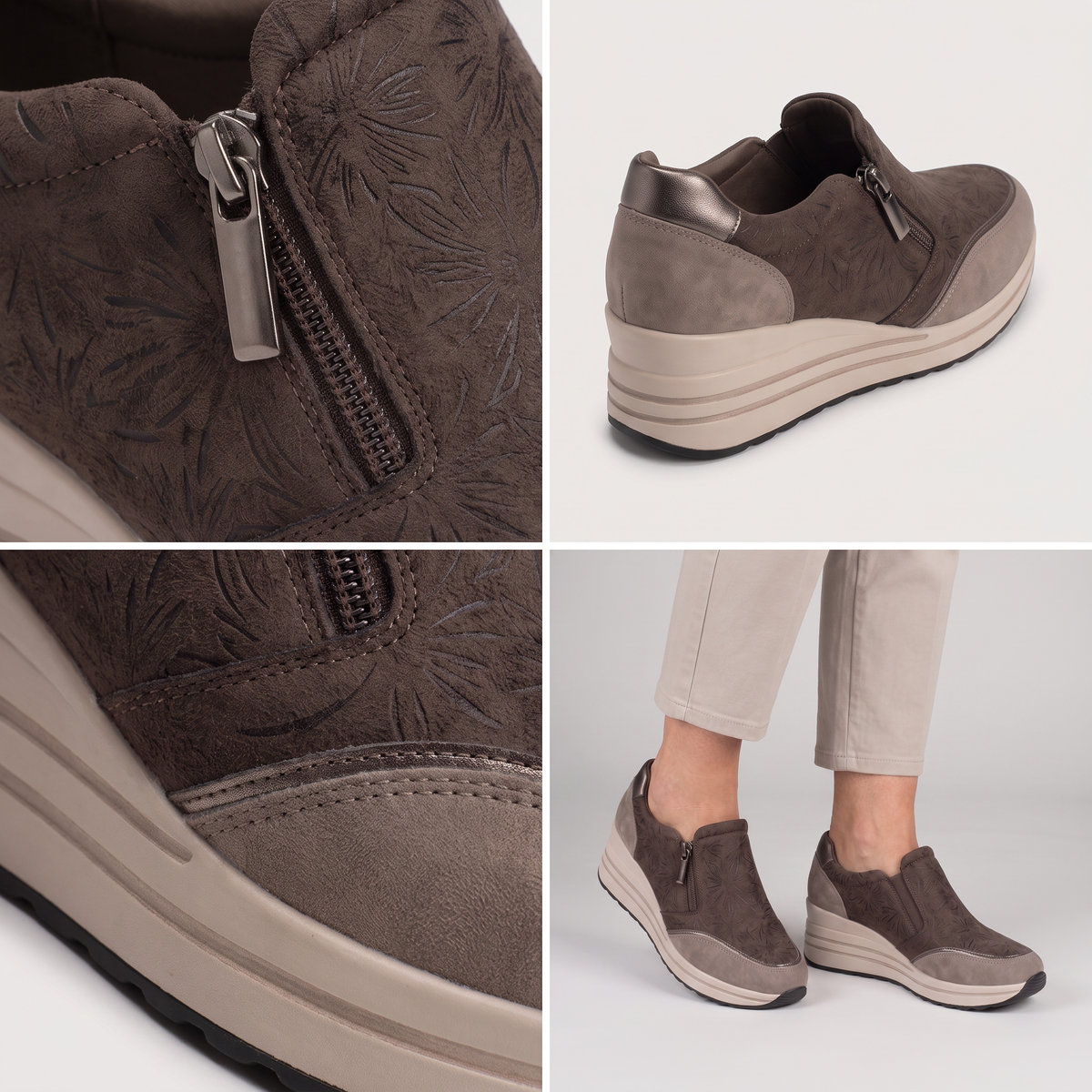 EMBOSSED COMFORT WALKING SHOES