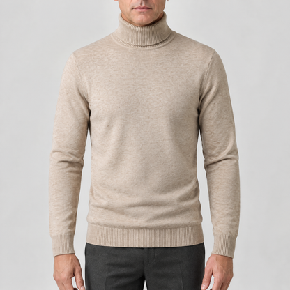 FINE KNIT ROLL NECK JUMPER