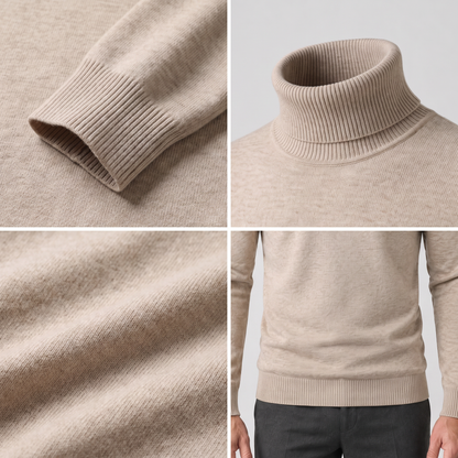 FINE KNIT ROLL NECK JUMPER