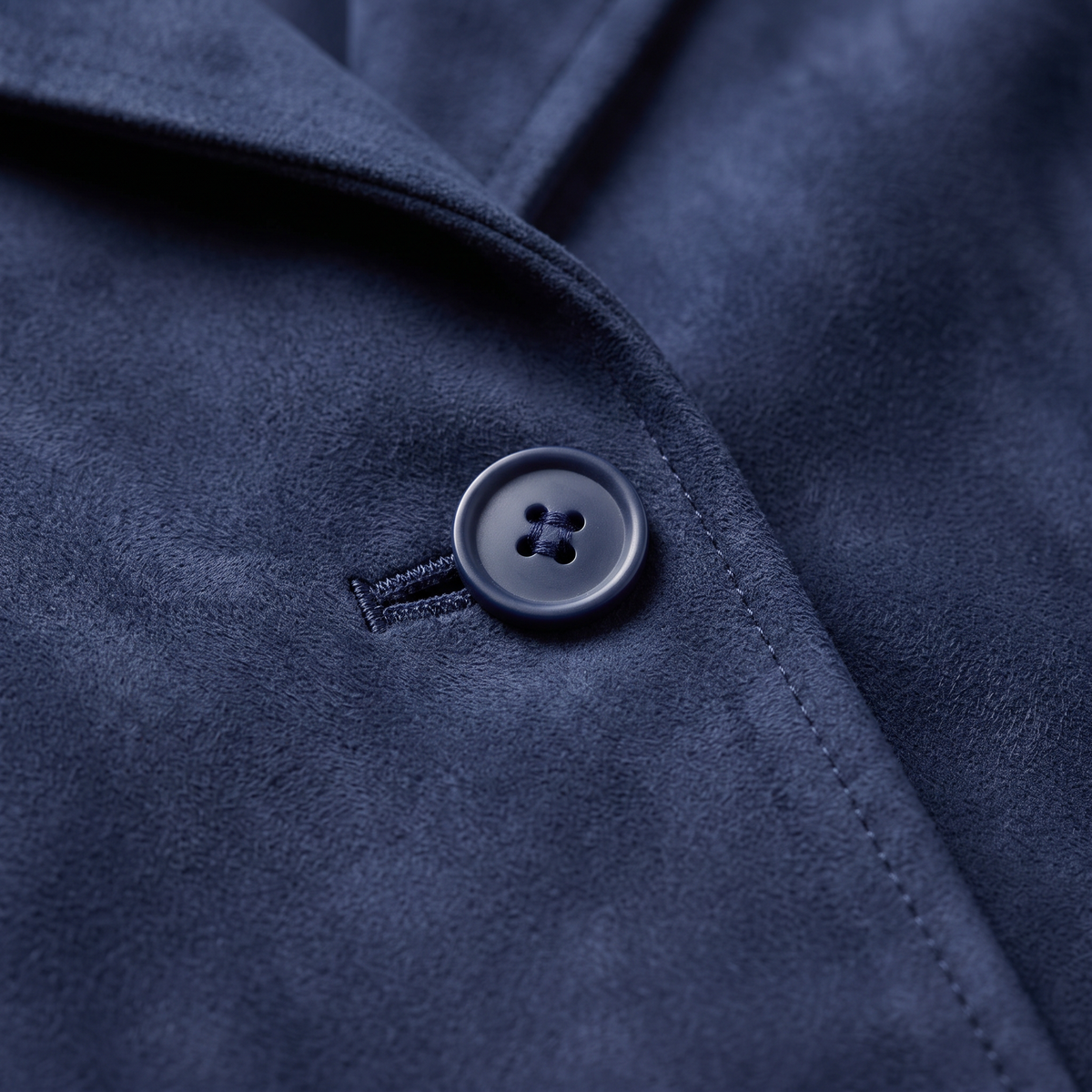 SHAPED WAIST SUEDE LOOK COAT