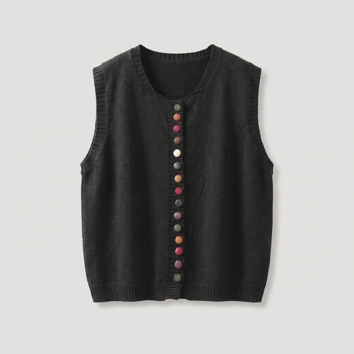 COLOUR ACCENT SWEATER WAISTCOAT