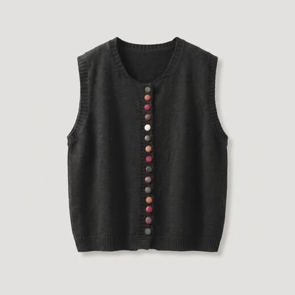 COLOUR ACCENT SWEATER WAISTCOAT