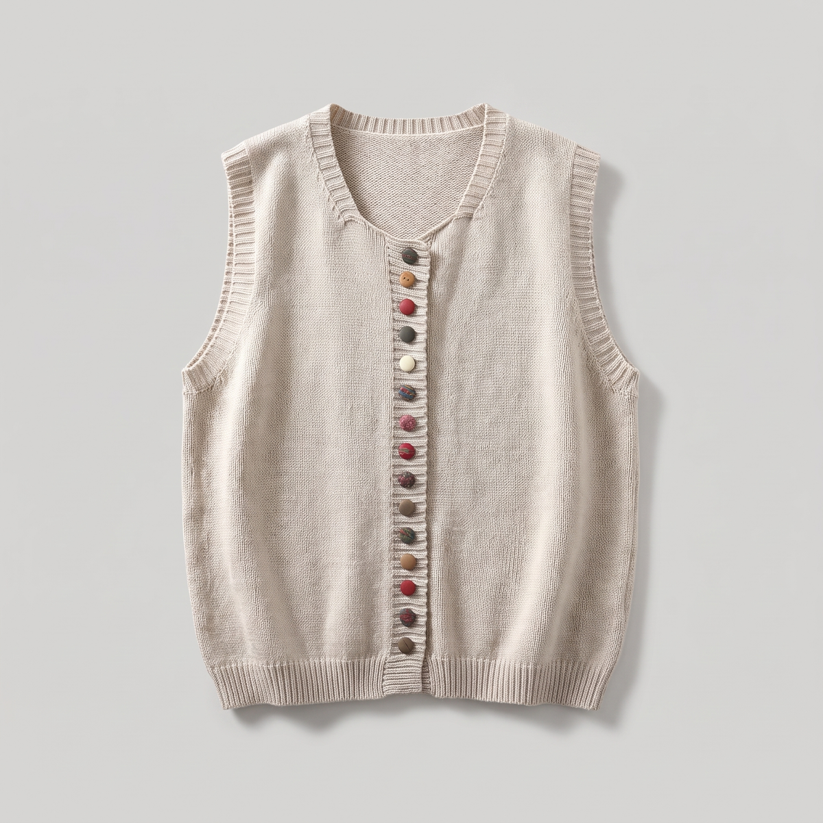 COLOUR ACCENT SWEATER WAISTCOAT