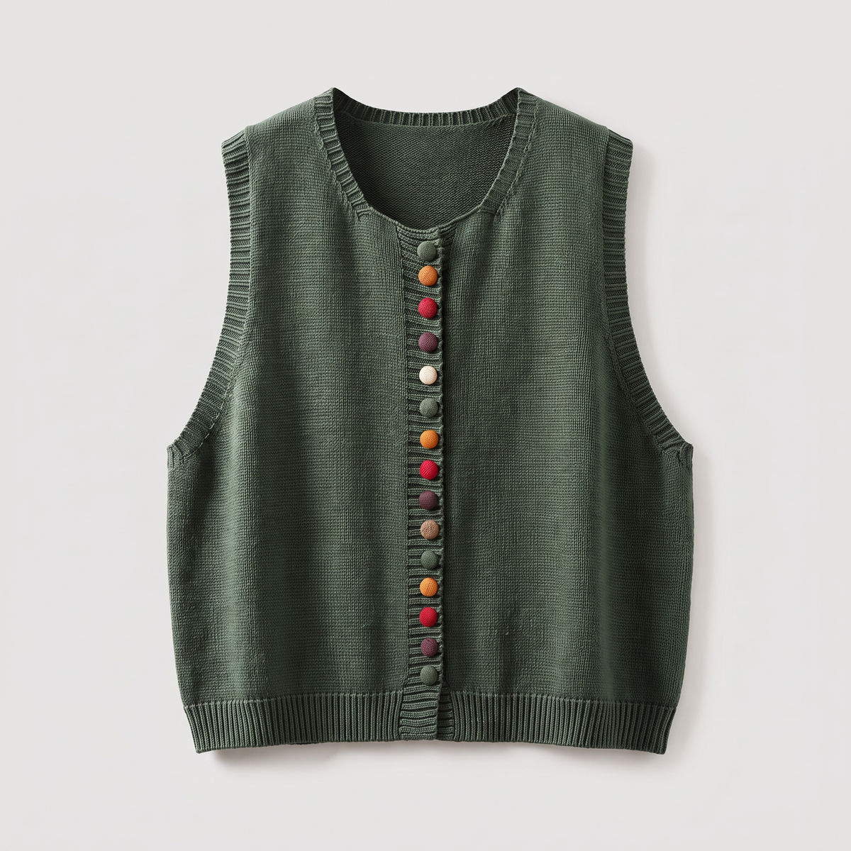 COLOUR ACCENT SWEATER WAISTCOAT
