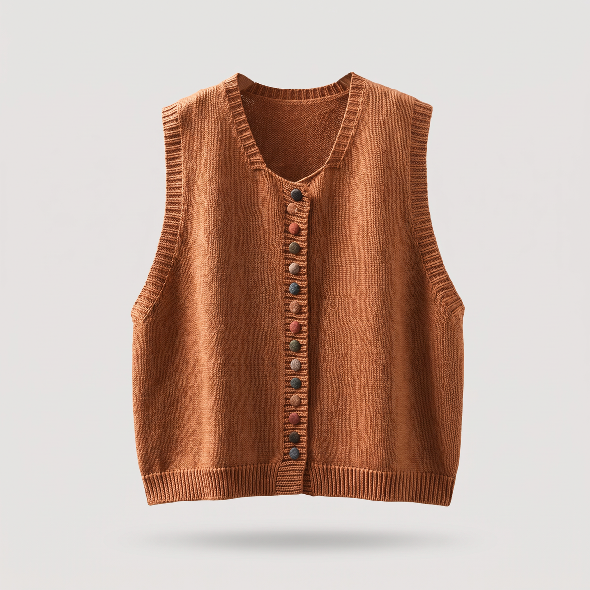 COLOUR ACCENT SWEATER WAISTCOAT