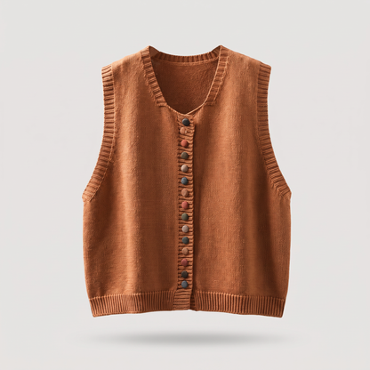 COLOUR ACCENT SWEATER WAISTCOAT