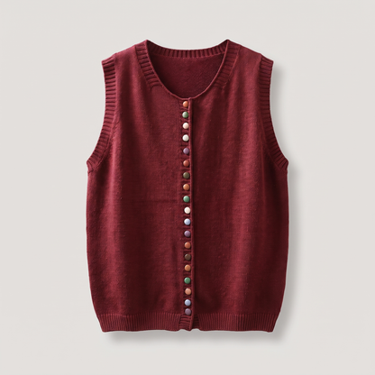 COLOUR ACCENT SWEATER WAISTCOAT