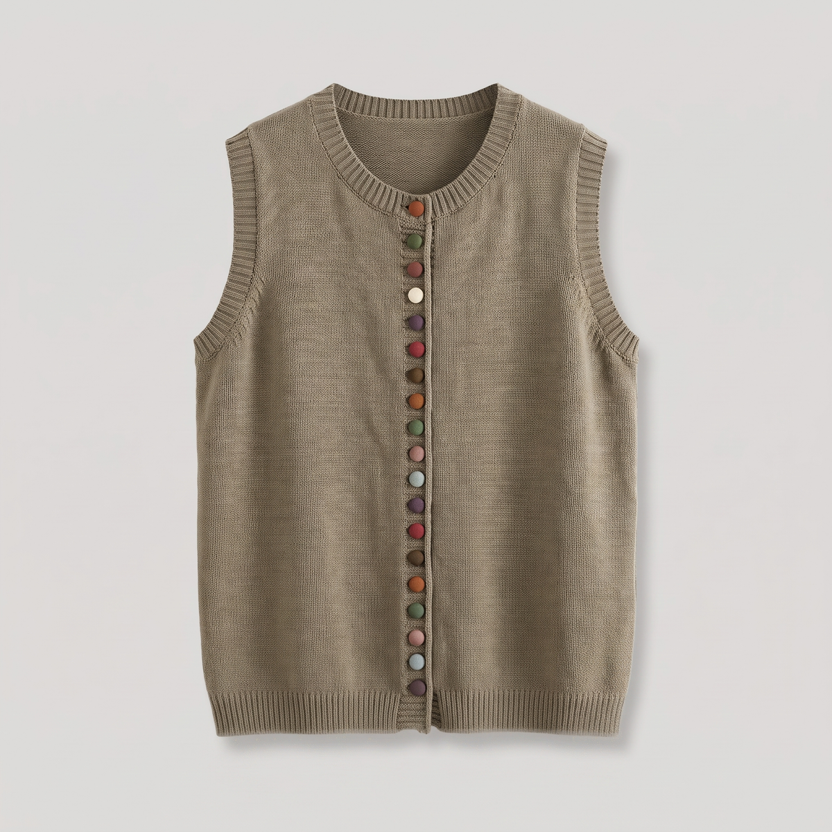 COLOUR ACCENT SWEATER WAISTCOAT