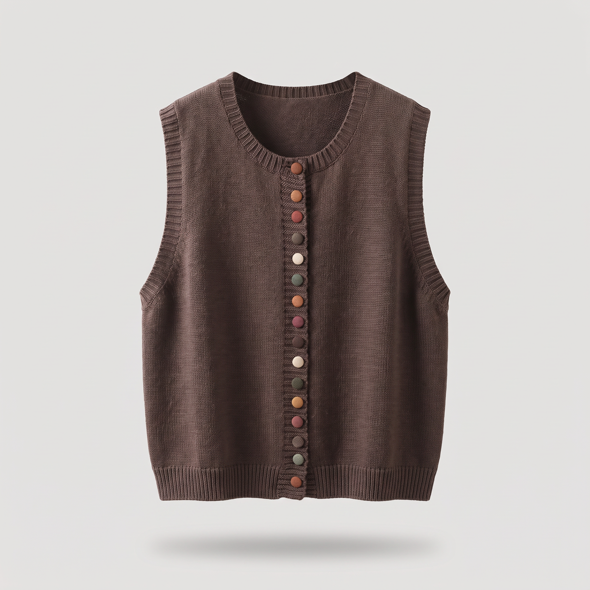 COLOUR ACCENT SWEATER WAISTCOAT