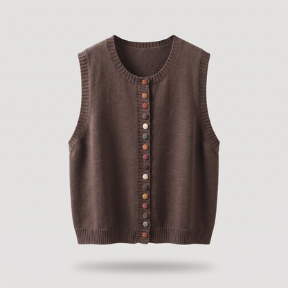 COLOUR ACCENT SWEATER WAISTCOAT
