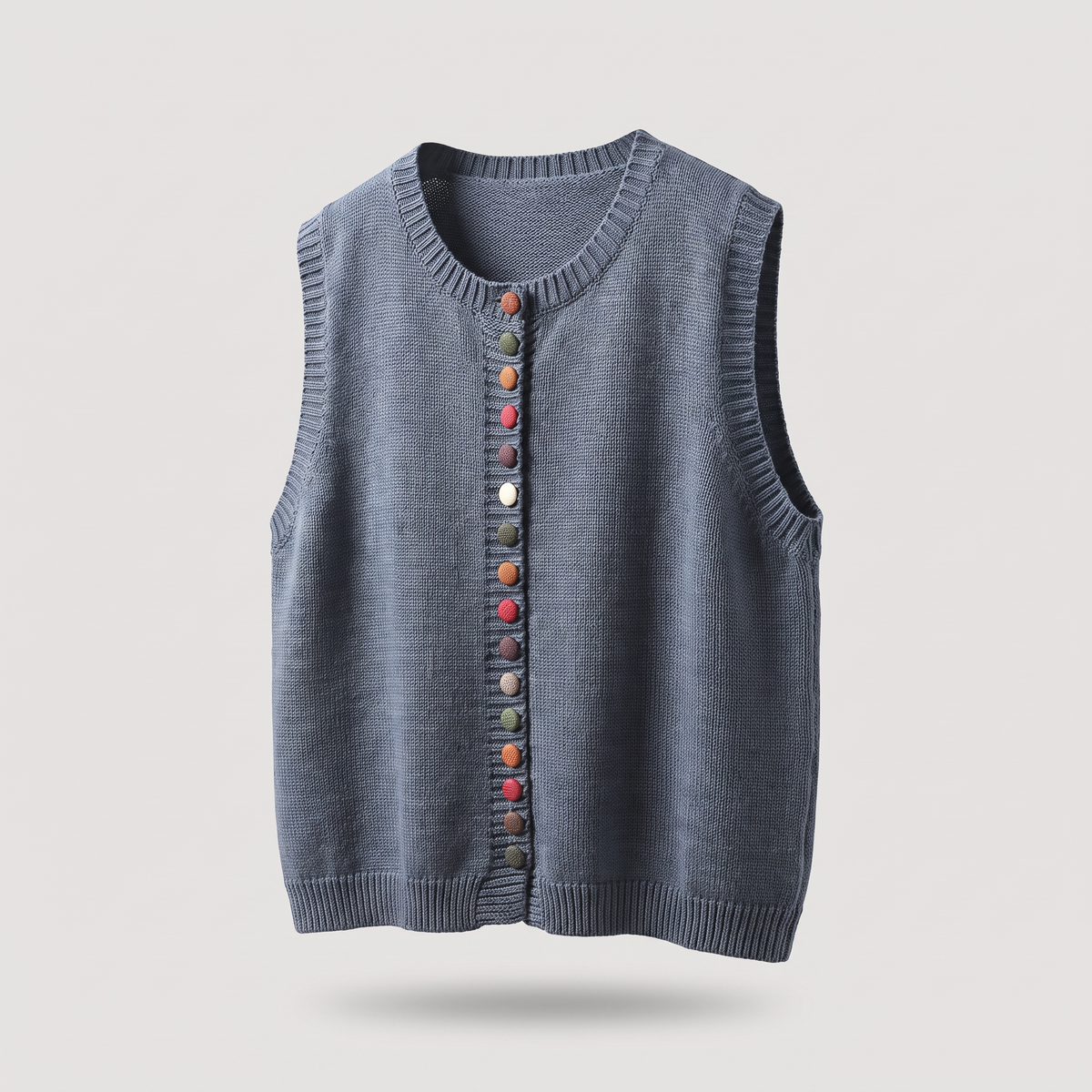 COLOUR ACCENT SWEATER WAISTCOAT