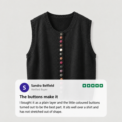 COLOUR ACCENT SWEATER WAISTCOAT