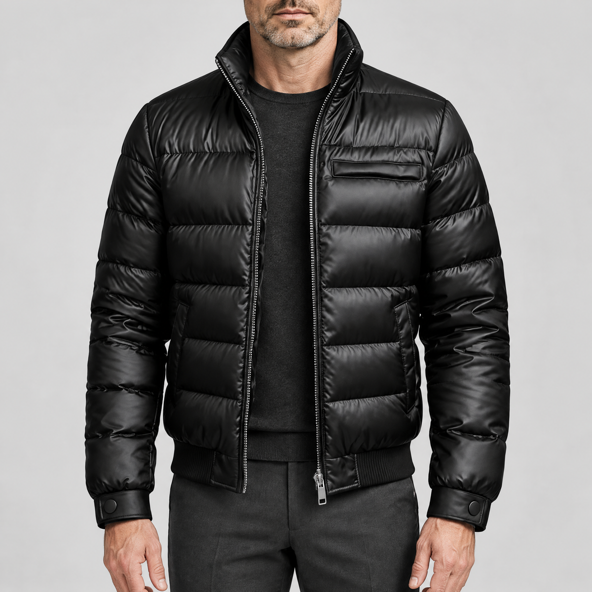 GLOSS PADDED BOMBER JACKET