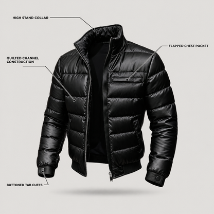 GLOSS PADDED BOMBER JACKET