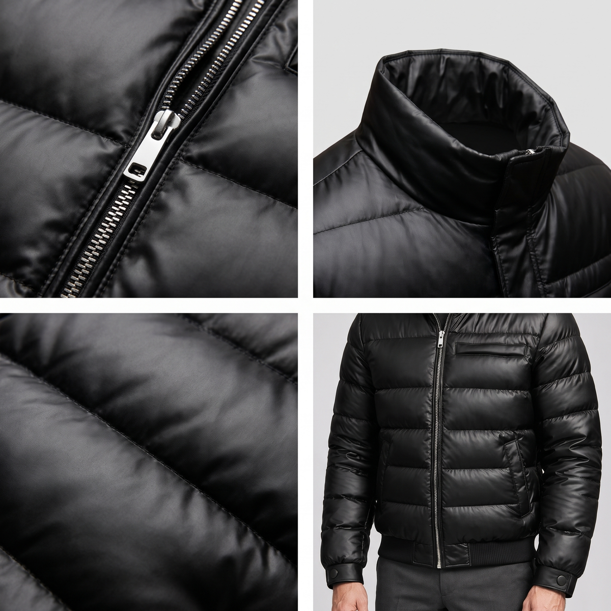 GLOSS PADDED BOMBER JACKET