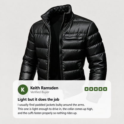 GLOSS PADDED BOMBER JACKET