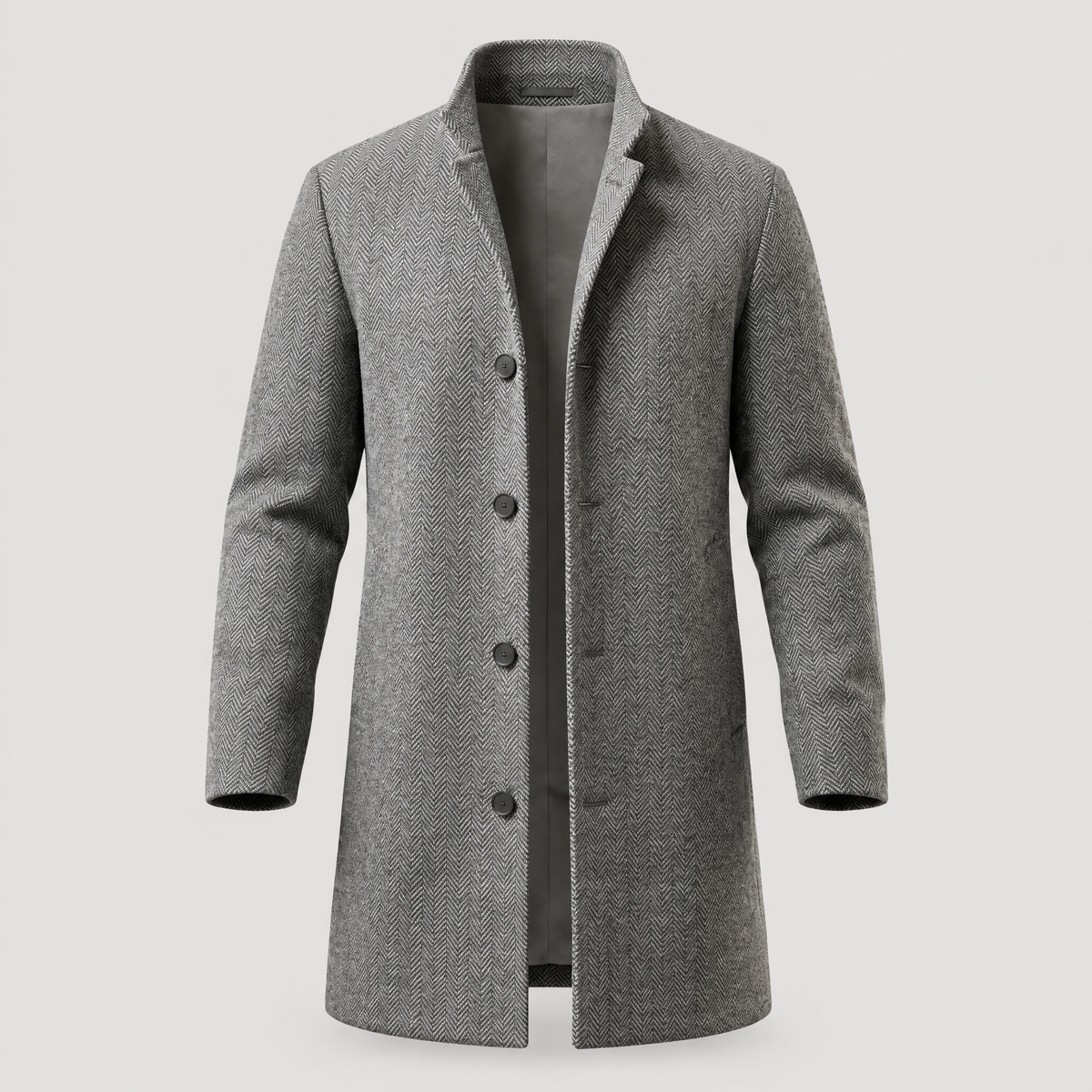 TAILORED CHECK WALKING COAT