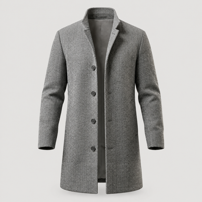 TAILORED CHECK WALKING COAT