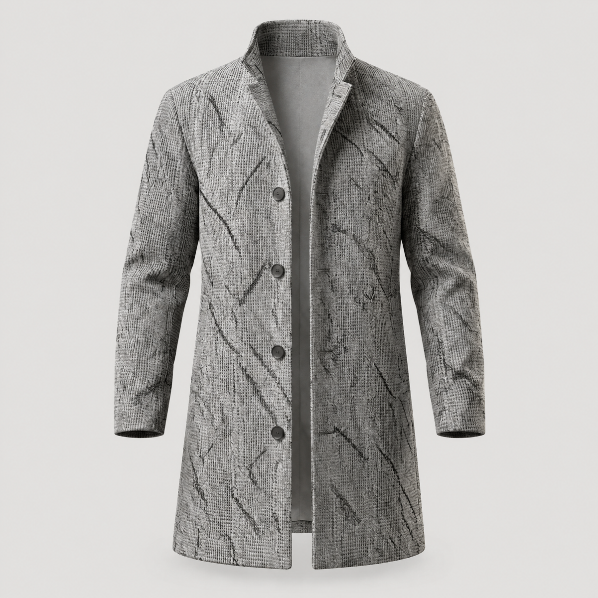 TAILORED CHECK WALKING COAT