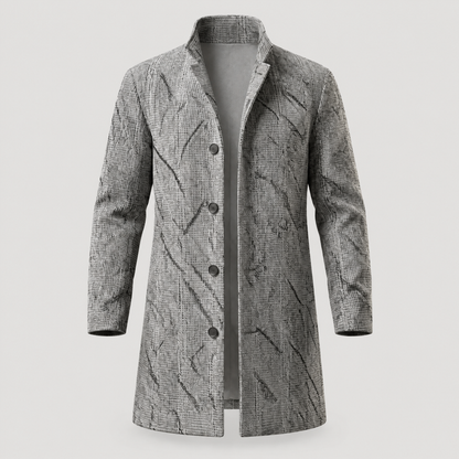 TAILORED CHECK WALKING COAT