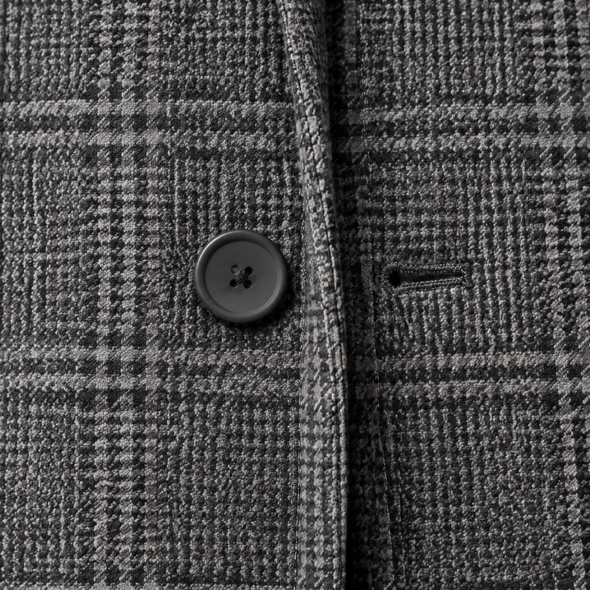 TAILORED CHECK WALKING COAT