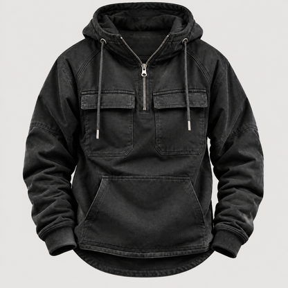 WORKWEAR HOODED ZIP JUMPER