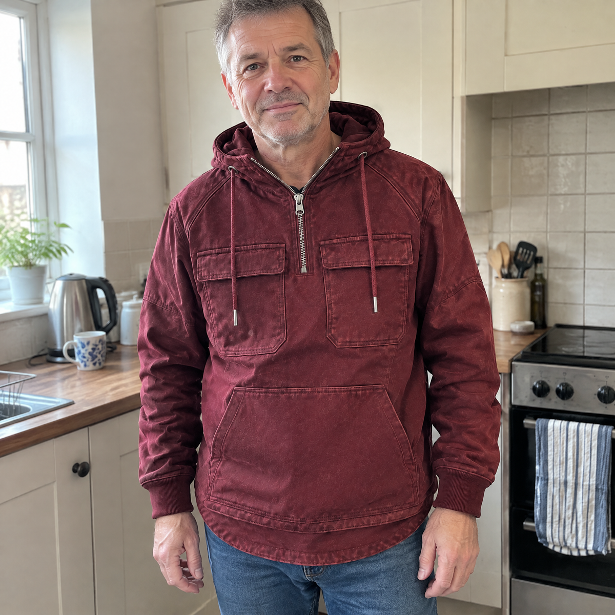 WORKWEAR HOODED ZIP JUMPER