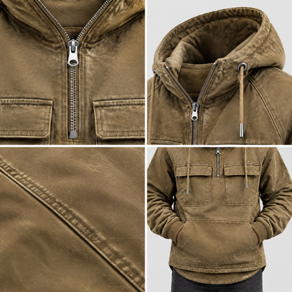 WORKWEAR HOODED ZIP JUMPER