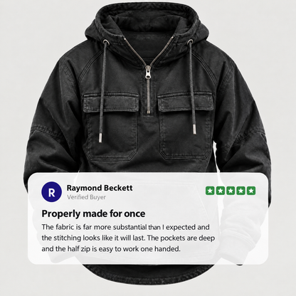 WORKWEAR HOODED ZIP JUMPER