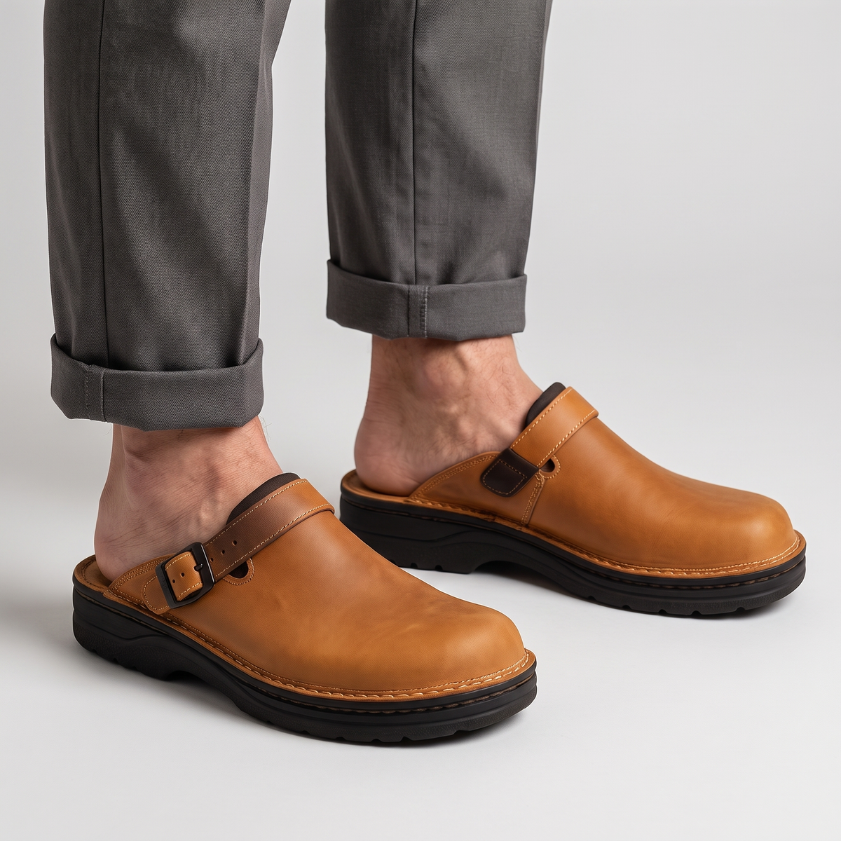 CLOSED TOE WALKING MULES