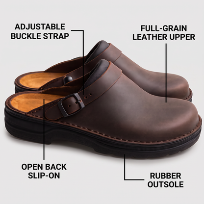 CLOSED TOE WALKING MULES