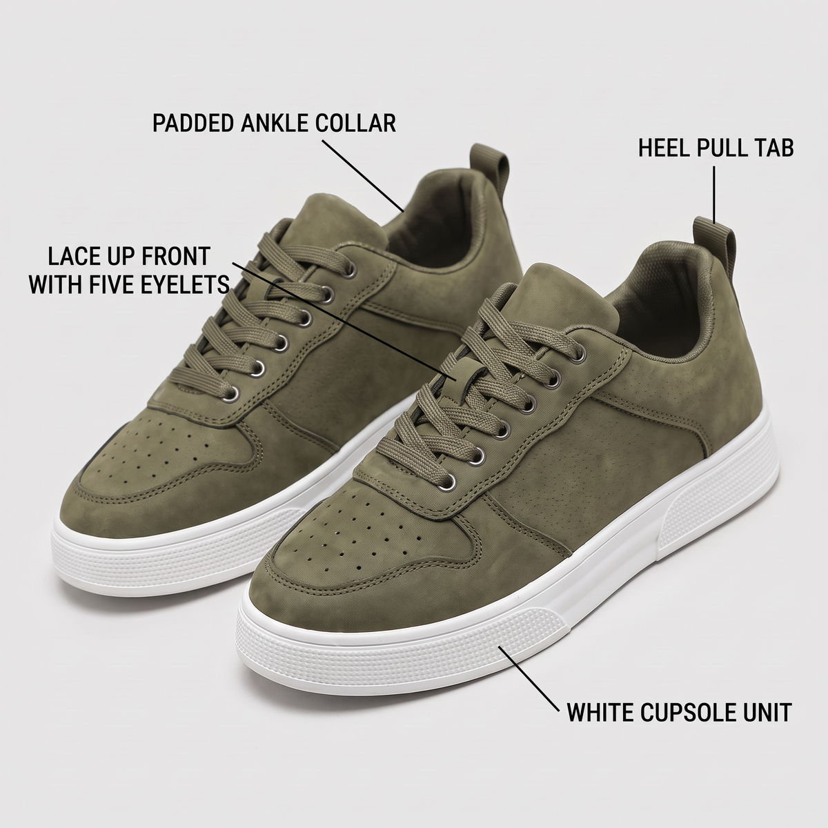 PANELLED COURT TRAINERS