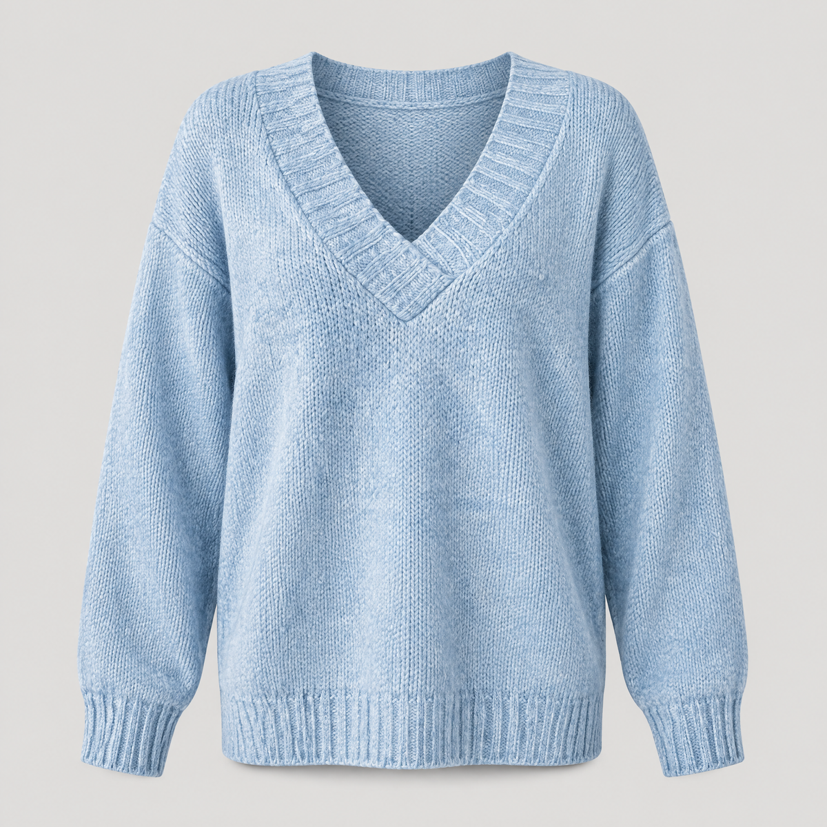 DEEP V-NECK KNIT JUMPER