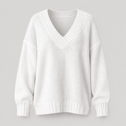 DEEP V-NECK KNIT JUMPER