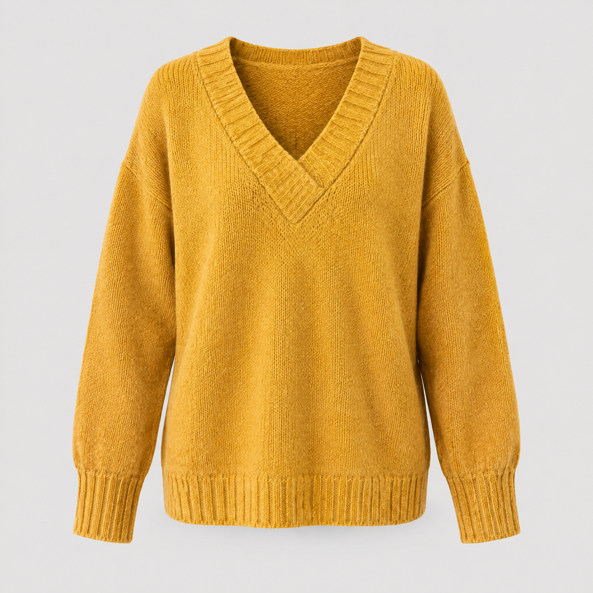 DEEP V-NECK KNIT JUMPER
