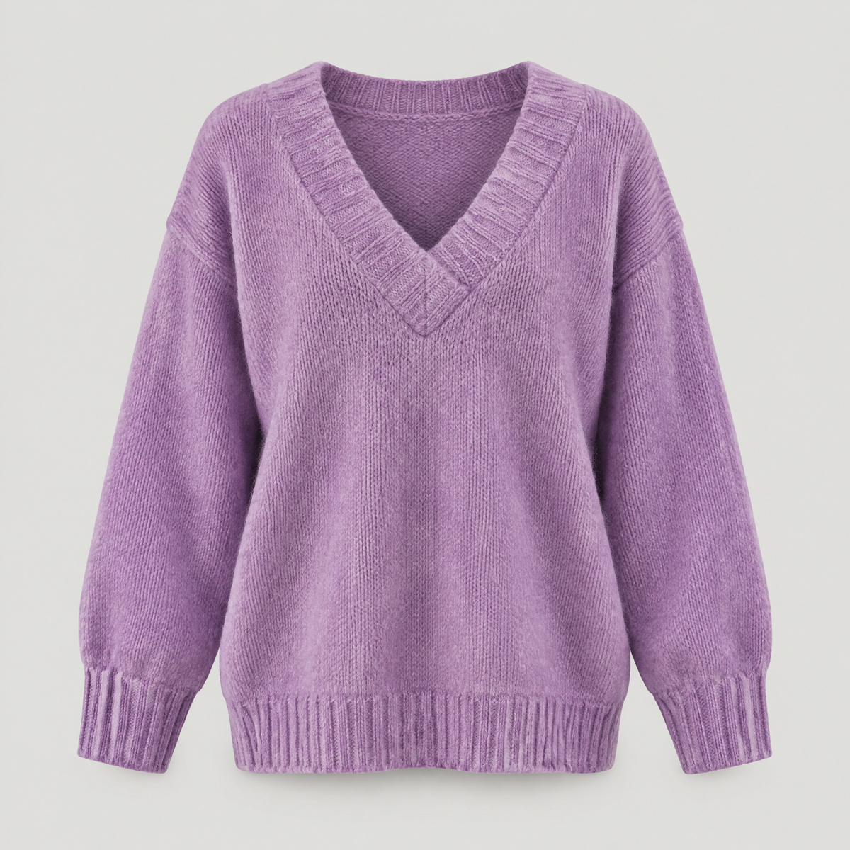 DEEP V-NECK KNIT JUMPER