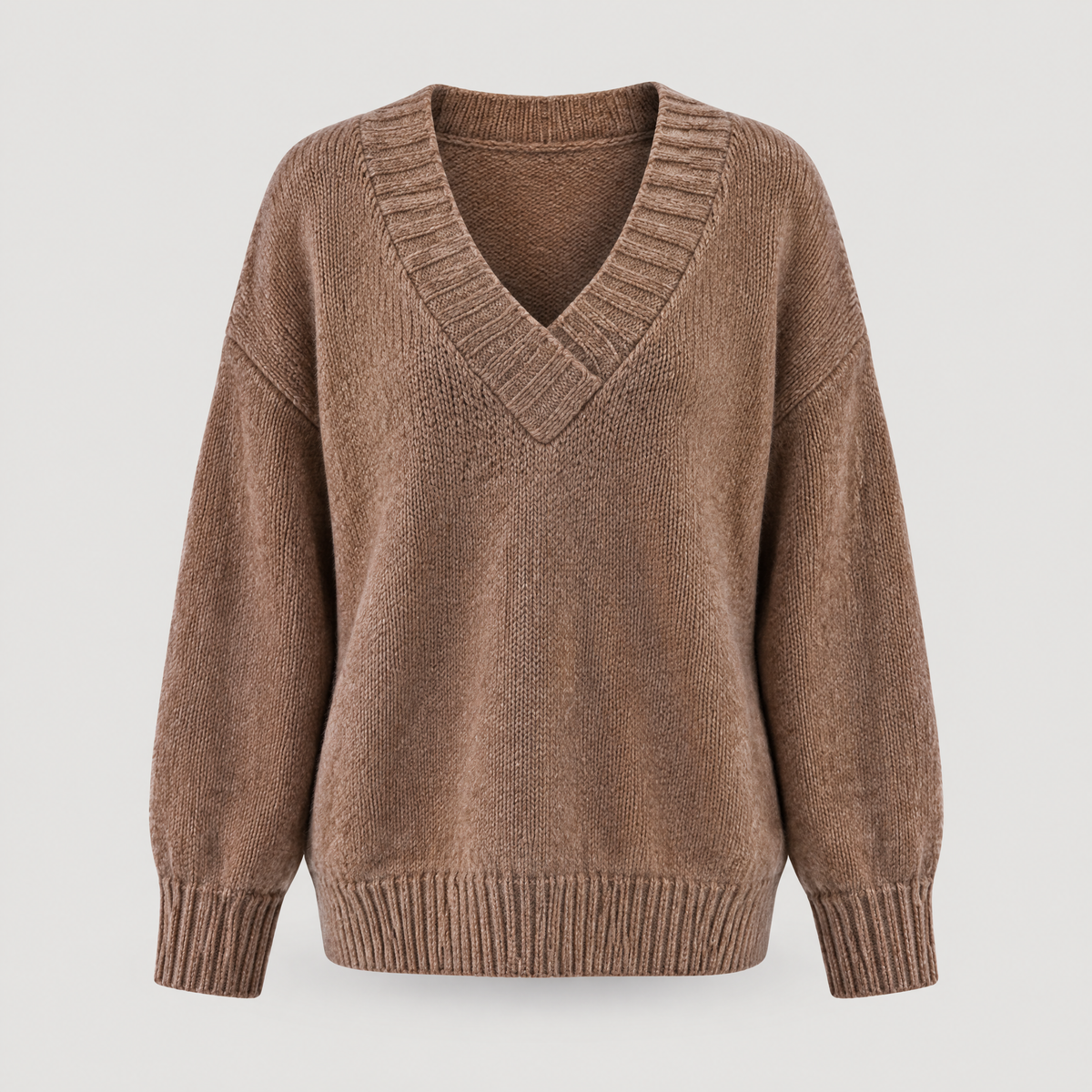DEEP V-NECK KNIT JUMPER