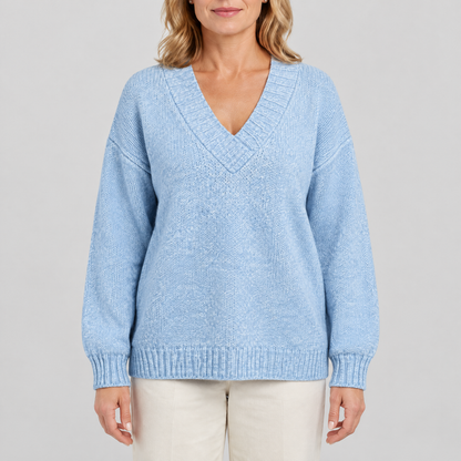 DEEP V-NECK KNIT JUMPER