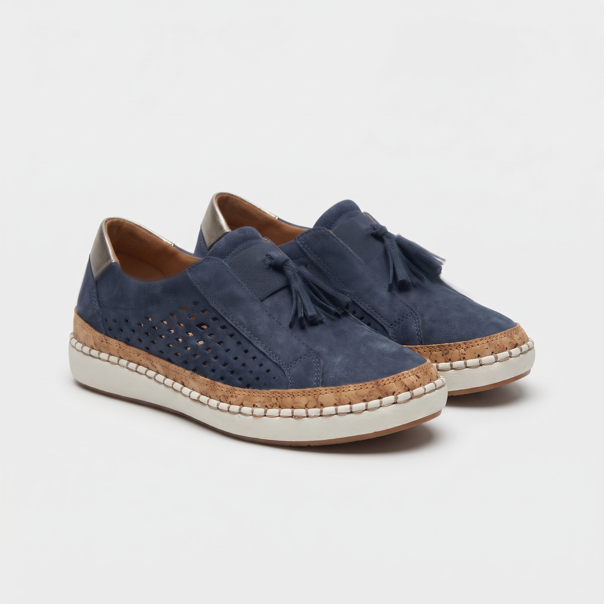 ESPADRILLE SOLE CASUAL LOAFERS