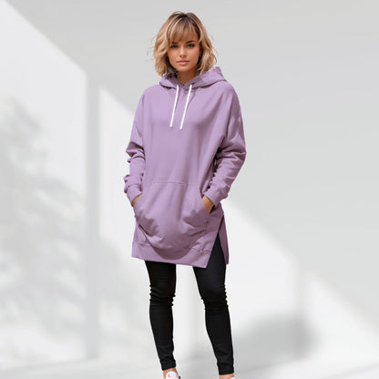 AVELMERE SOFT-FLEECE HOODIE DRESS