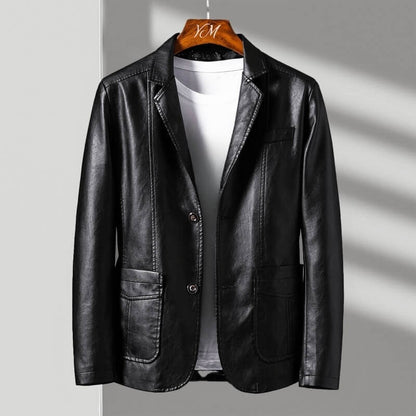 ALESSANDRO LEATHER BLAZER