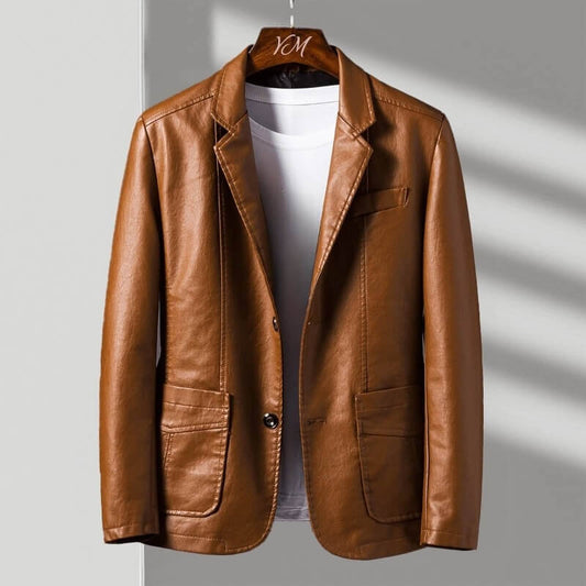 ALESSANDRO LEATHER BLAZER