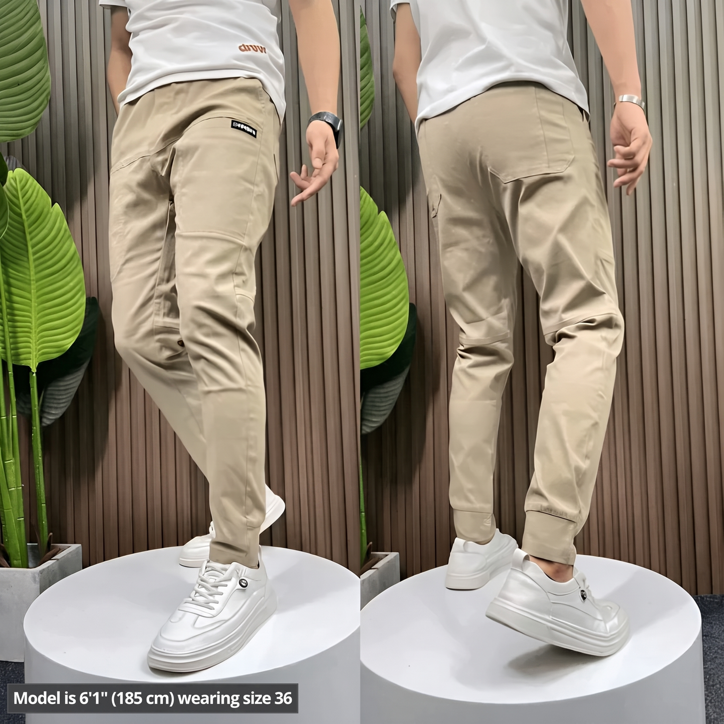 ELMSDEN PREMIUM STRETCH CARGO TROUSERS
