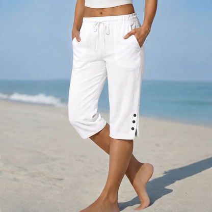 LANGPORT CALF-LENGTH CAPRI TROUSERS